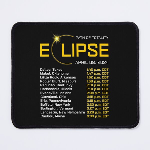 Item preview, Totality Path 2024 Eclipse Map Total Eclipse Astronomy designed and sold by AdolfoSClay.
