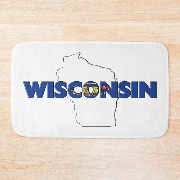 Item preview, Wisconsin Colored State Letters designed and sold by m2inspiration.