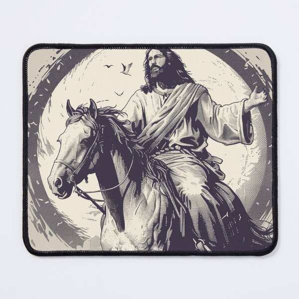 Item preview, jesus riding a Horse designed and sold by Rockwpapart.