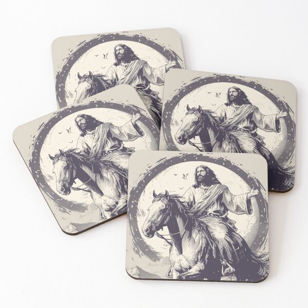 Item preview,  jesus riding a Horse designed and sold by Rockwpapart.