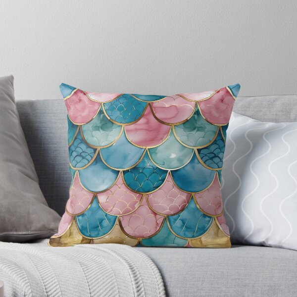 Item preview, Colorful mermaid scales print designed and sold by dcrc.