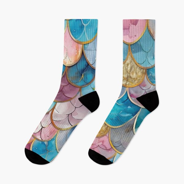Item preview, Colorful mermaid scales print designed and sold by dcrc.
