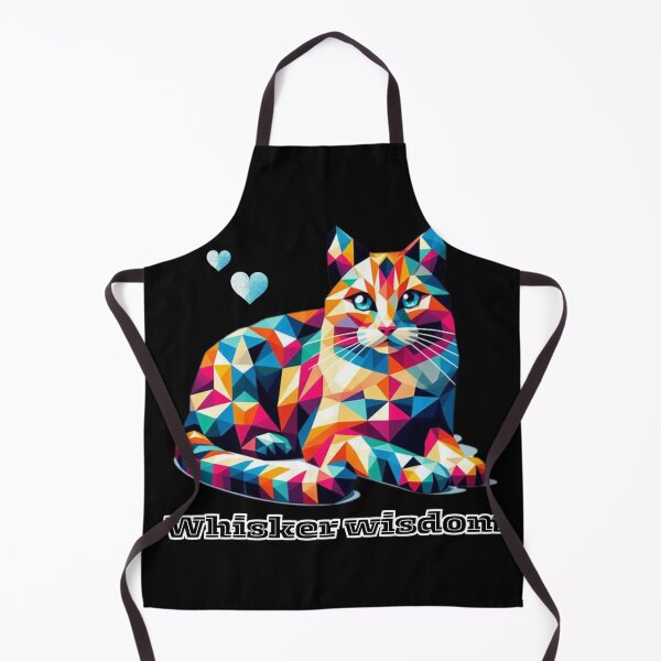 Item preview, Geometric Colourful Cat, Cat Geometric Shaped Artwork, whisker wisdom designed and sold by TeeMint5.