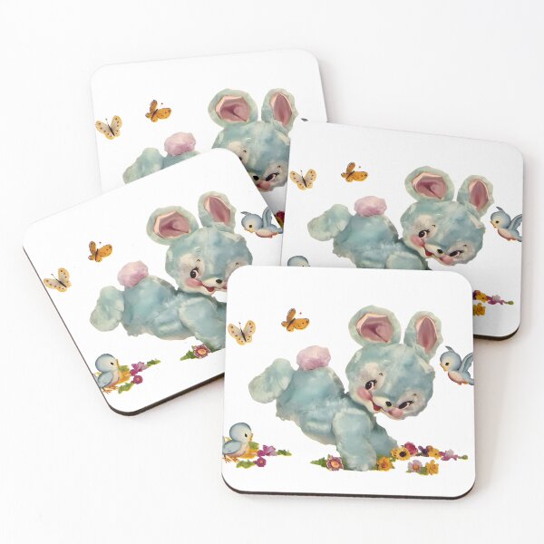Item preview, Vintage Retro Kawaii Kitsch Baby Bunny Rabbit Easter Spring Meyercord Animal designed and sold by knickeryknackry.