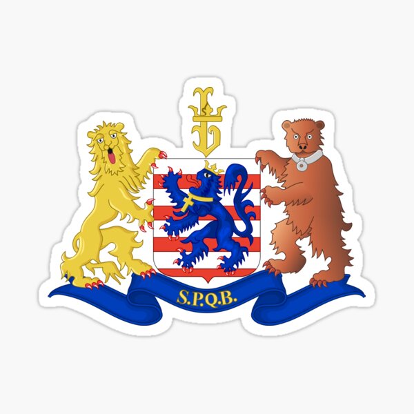 Vista previa del artículo con la obra «Escudo de armas de Brujas (Brugge), Bélgica», diseñado y vendido por PZAndrews.