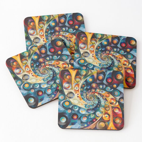 Item preview, Ethereal Enigma: Abstract Colorful Formation designed and sold by Ace Apparel  Attire.