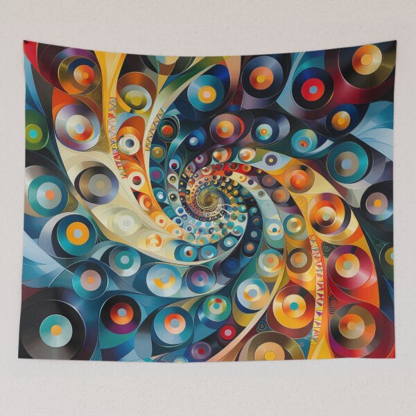 Item preview, Ethereal Enigma: Abstract Colorful Formation designed and sold by Ace Apparel  Attire.