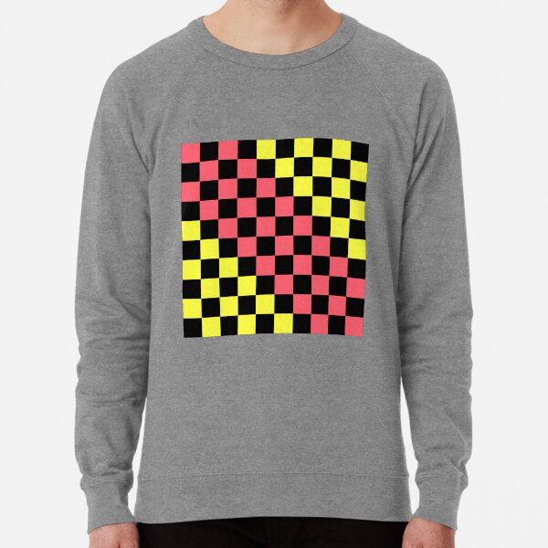yellow checkered sweatshirt