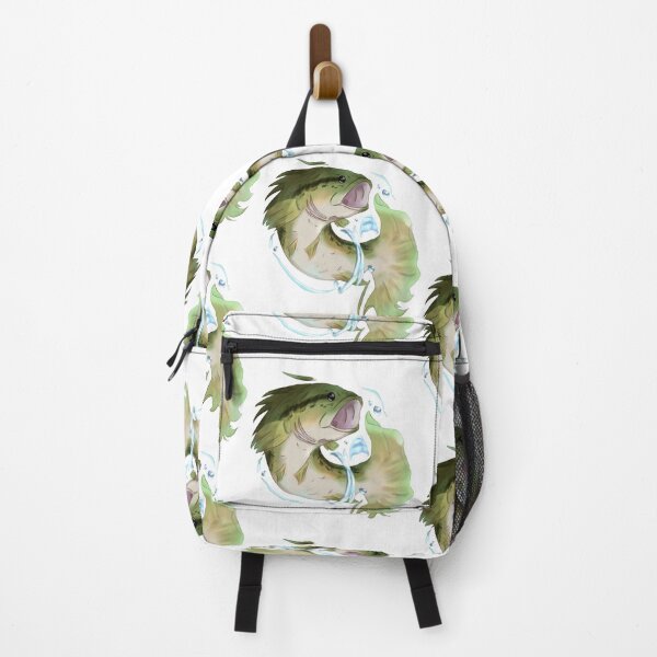 Vista previa del artículo con la obra «Fish Bass (versión verde)», diseñado y vendido por BellasArt777.