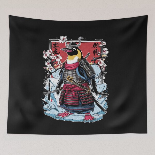 Item preview, Samurai Penguin Art designed and sold by Obsidian Ink by Wilshire.