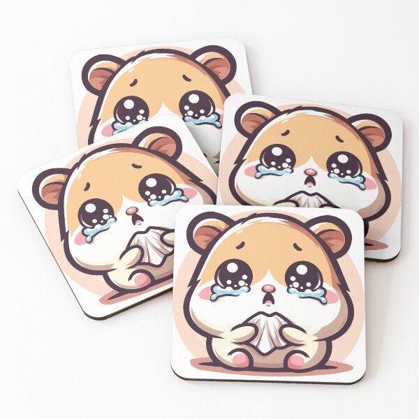 Item preview, Sad Hamster Wiping Tears with Tissue designed and sold by Colorful Dreams.