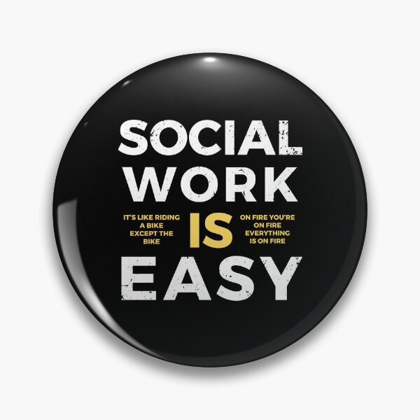 Item preview, Social Work is Easy Gift designed and sold by VintageCreator.