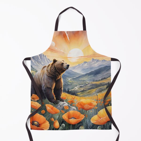 Item preview, Watercolor Poppy Bear designed and sold by JamieRainbow.