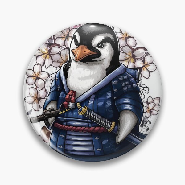 Item preview, Samurai Penguin Art designed and sold by Obsidian Ink by Wilshire.