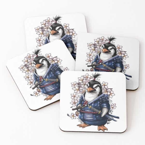 Item preview, Samurai Penguin Art designed and sold by Obsidian Ink by Wilshire.