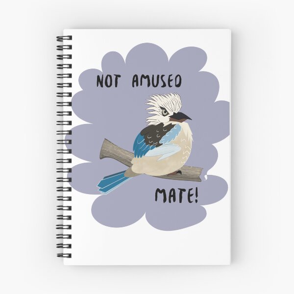 Item preview, Not Amused Mate Grumpy Kookaburra designed and sold by lozsart.