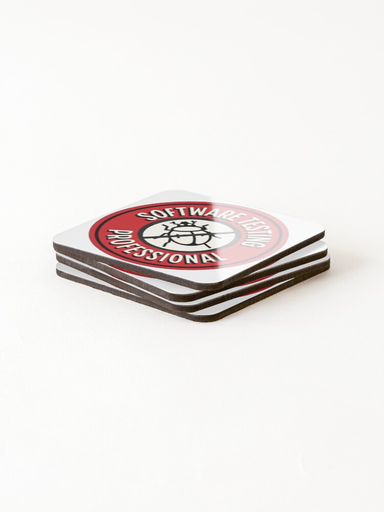 Thumbnail 4 of 5, Coasters (Set of 4), Software testing professional designed and sold by softwaretesting.