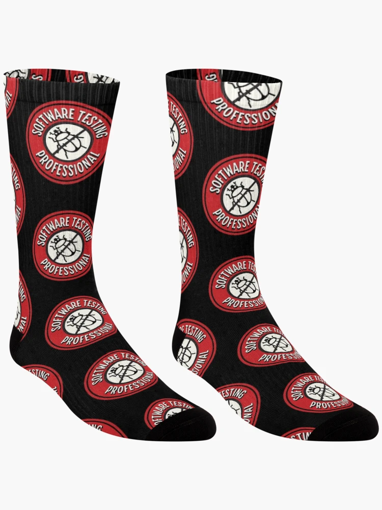 Thumbnail 3 of 5, Socks, Software testing professional designed and sold by softwaretesting.