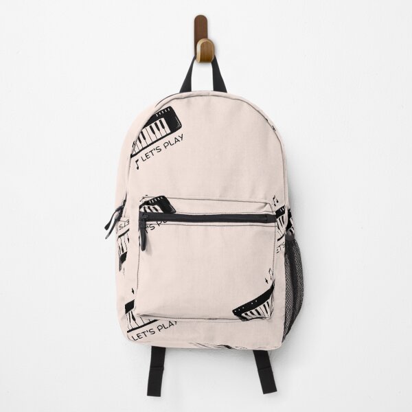 Item preview, Let's Play | Keyboard Piano Illustration | Pastel Pink Background designed and sold by RM-Journey.