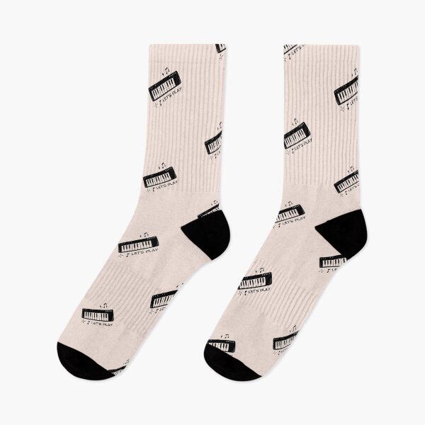 Item preview, Let's Play | Keyboard Piano Illustration | Pastel Pink Background designed and sold by RM-Journey.