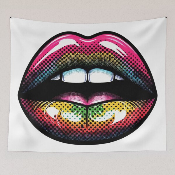 Item preview, Diseño de arte pop de boca femenina designed and sold by Blessinger77.