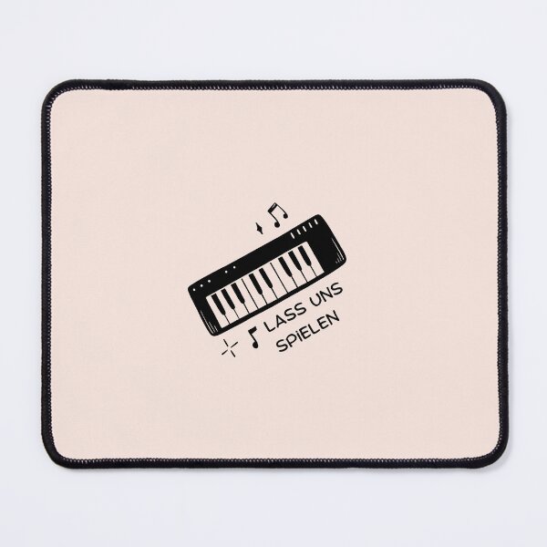 Item preview, lass uns spielen | Keyboard Piano Illustration | Pastel Pink Background designed and sold by RM-Journey.