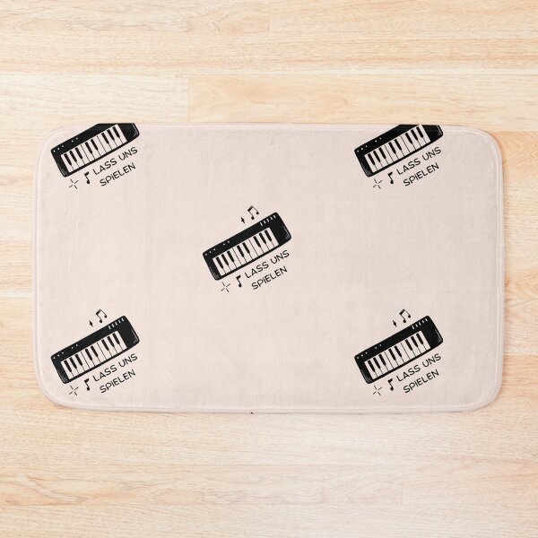 Item preview, lass uns spielen | Keyboard Piano Illustration | Pastel Pink Background designed and sold by RM-Journey.