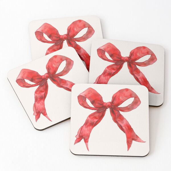 Item preview, Red Bow Watercolor designed and sold by thegirlyshoppe.