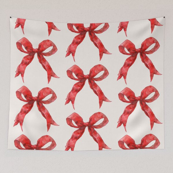 Item preview, Red Bow Watercolor designed and sold by thegirlyshoppe.