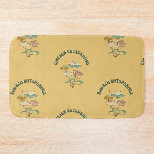 Item preview, Einfach entspannen | Mushroom Illustration | Yellow Background designed and sold by RM-Journey.