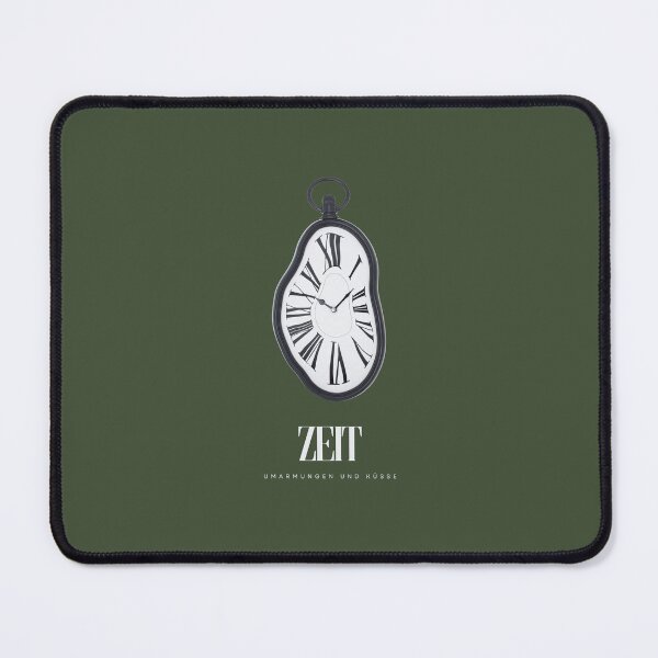 Item preview, Zeit - Umarmungen und Küsse | Clock Illustration | Green Background designed and sold by RM-Journey.