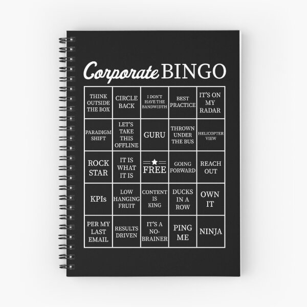 Item preview, Corporate Jargon Buzzword Bingo Card designed and sold by itsrturn.