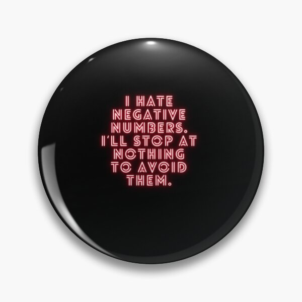 Item preview, I Hate Negative Numbers designed and sold by WifiJW0526.