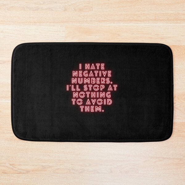 Item preview, I Hate Negative Numbers designed and sold by WifiJW0526.