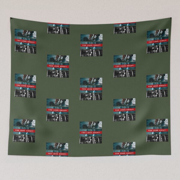 Item preview, You Look Great! | Gym | Green Background designed and sold by RM-Journey.