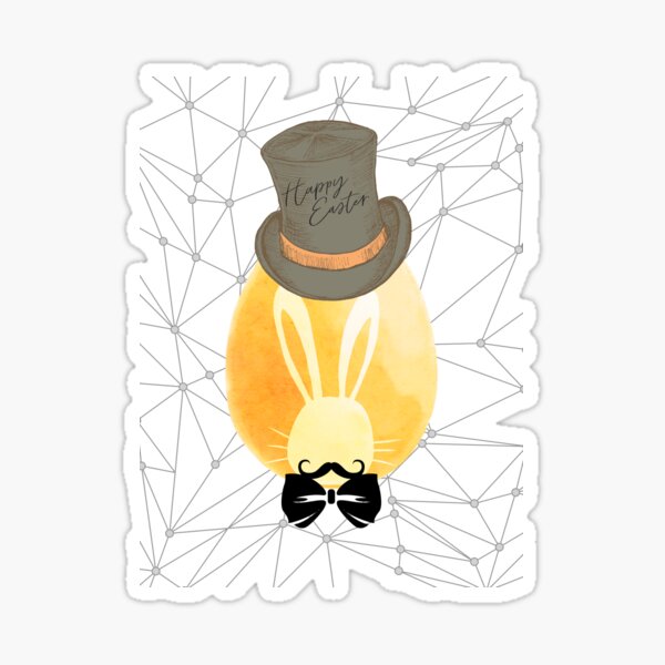 Item preview, Happy Easter rabbit and easter egg No.5 designed and sold by DigiArtNDesign.