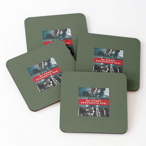 Item preview, Du siehst großartig aus! | Gym | Green Background designed and sold by RM-Journey.