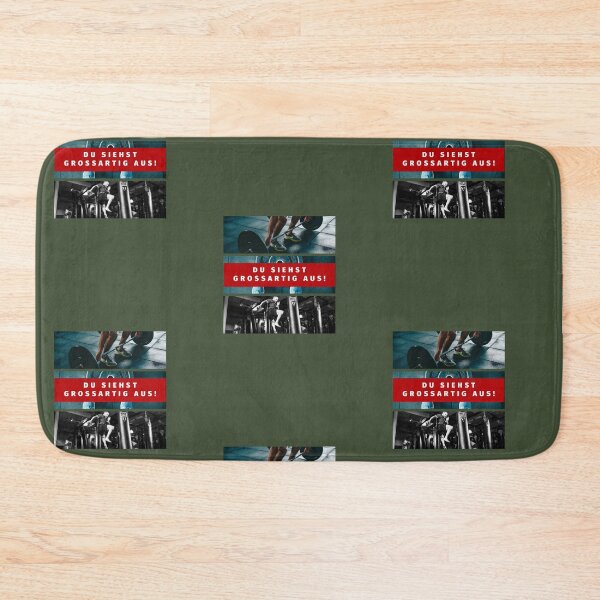 Item preview, Du siehst großartig aus! | Gym | Green Background designed and sold by RM-Journey.