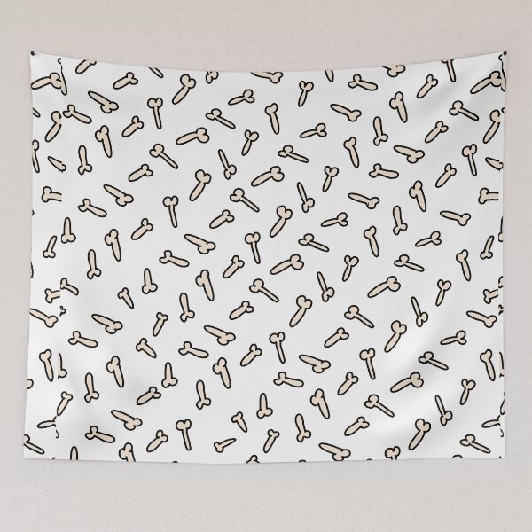 Item preview, BLACK AND WHITE PENIS CLASSIC PATTERN designed and sold by aydapadi.