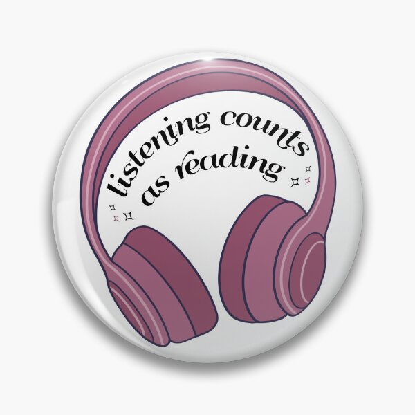 Item preview, listening counts as reading designed and sold by weightyghosts.