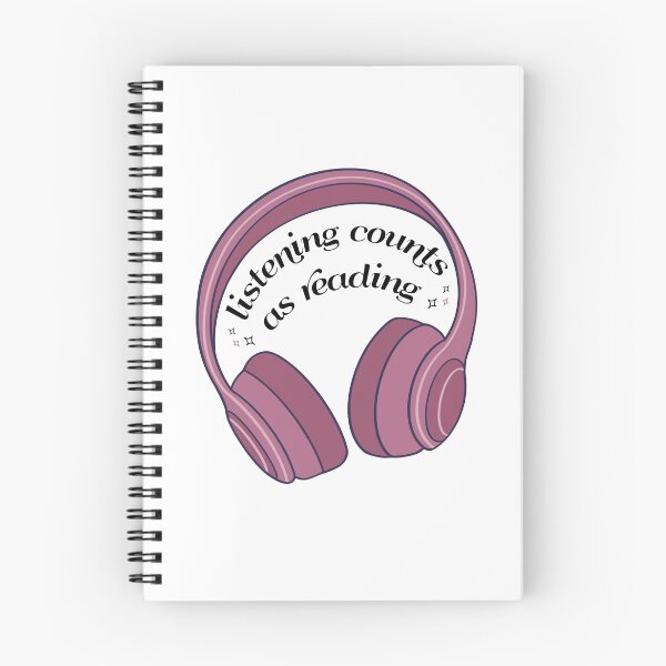 Item preview, listening counts as reading designed and sold by weightyghosts.