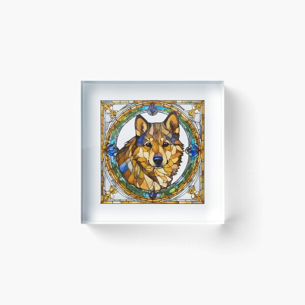Item preview, Stained Glass Swedish Vallhund designed and sold by Fredster1966.