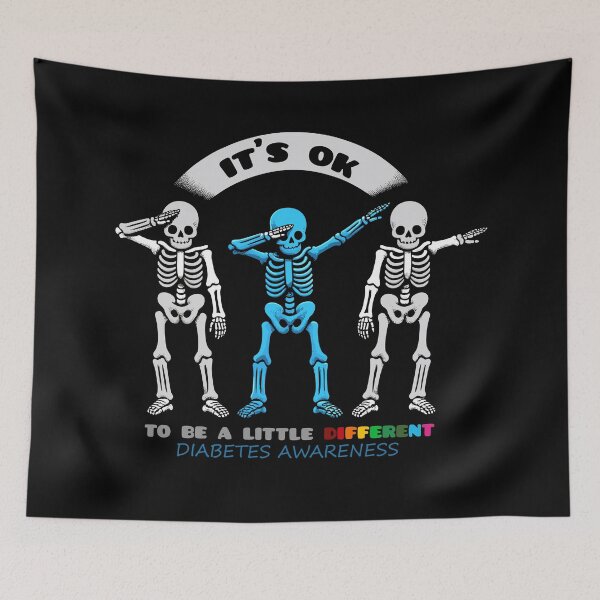 Item preview,  it's ok to be a little different-diabetes day -skeleton designed and sold by toobel.