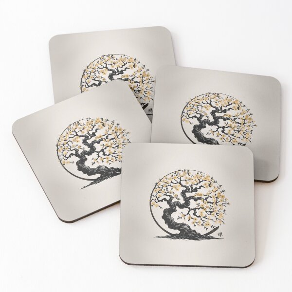 Artikelvorschau, Enso Zen Circle Sakura-Baum entworfen und verkauft von k9printart.