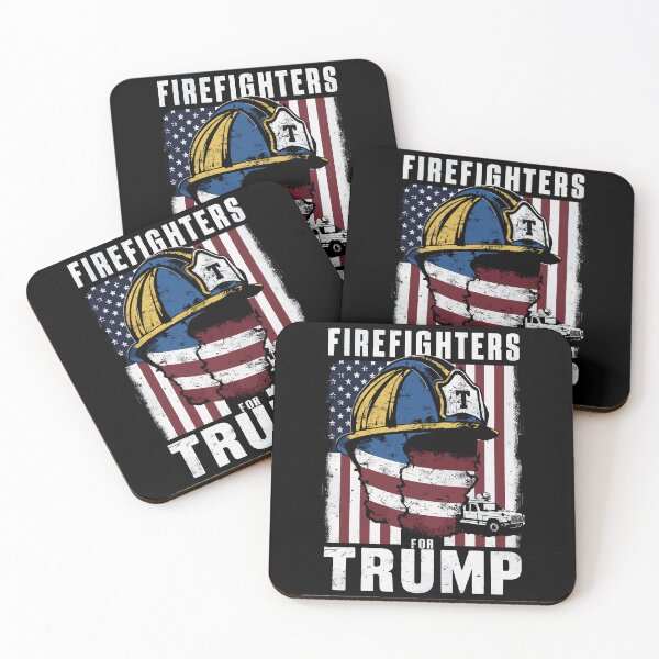 Item preview, Firefighters For Trump Election USA designed and sold by Quirky Shirts.
