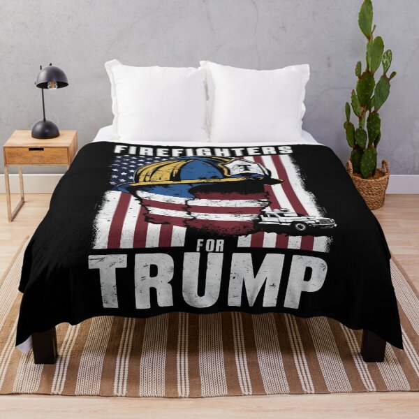 Item preview, Firefighters For Trump Election USA designed and sold by Quirky Shirts.