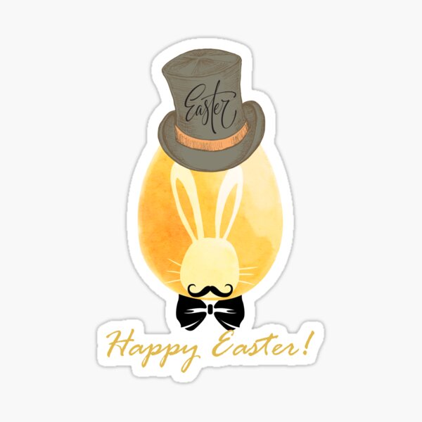 Item preview, Happy Easter rabbit and easter egg No.6 designed and sold by DigiArtNDesign.