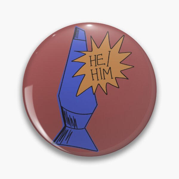 Item preview, He/Him Pronouns Lava Lamp Blue and Yellow designed and sold by lukeskywater.
