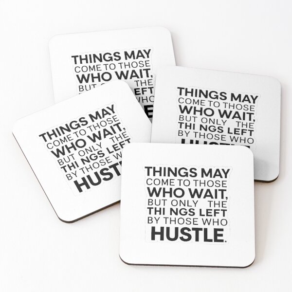 Item preview, "Things may come to those who wait' Abraham Lincoln Quote On Hustle Mindset designed and sold by WatermelonPink.