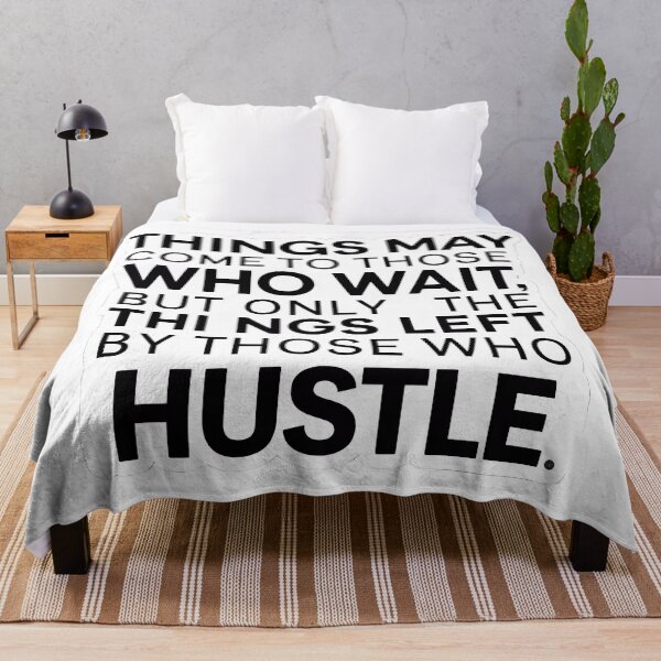 Item preview, "Things may come to those who wait' Abraham Lincoln Quote On Hustle Mindset designed and sold by WatermelonPink.